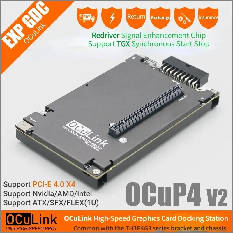 OCuP4V2 OCuLink GPU Dock w ReD - Oculink Egpu Mini Pc ulasan dan harga