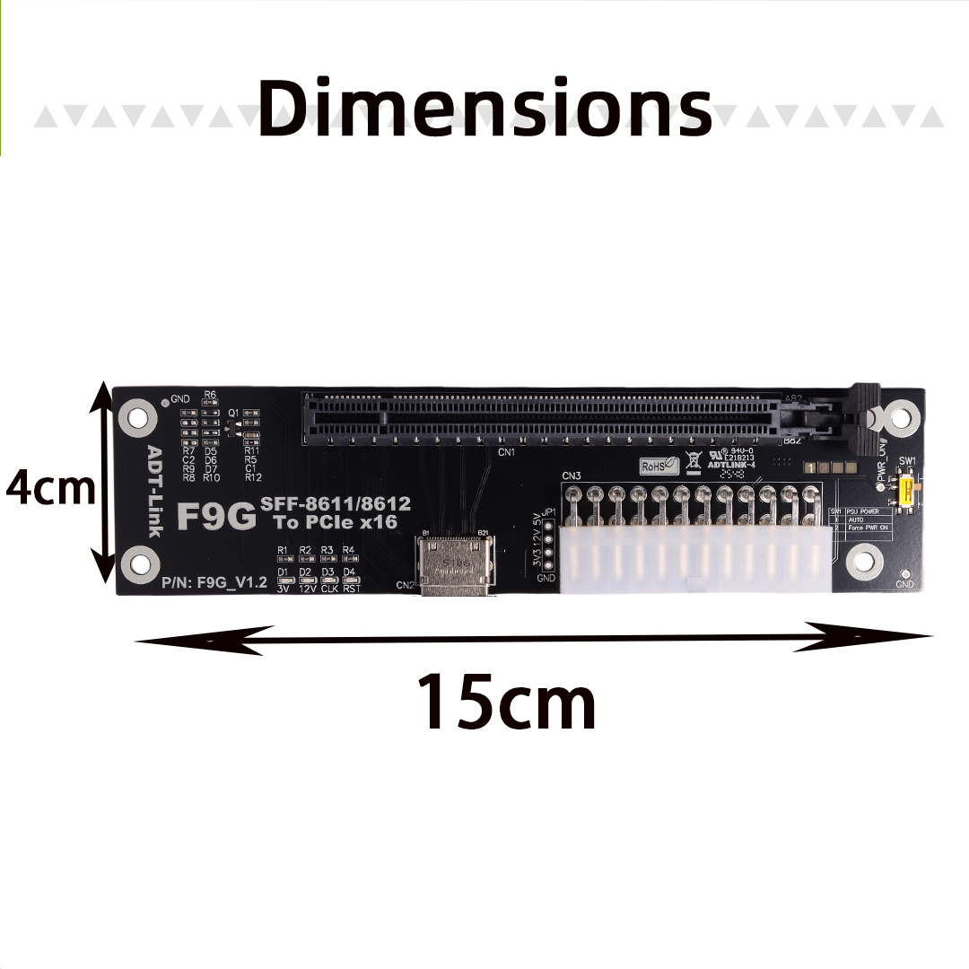 ADT-Link  GEN5 SFF-8611 OcuLin - Oculink Egpu Mini Pc ulasan dan harga