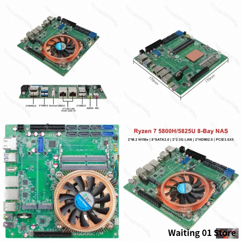 Compatible With Topton AMD Ryz - Nas Motherboard 8 Sata Mini Itx ulasan dan harga